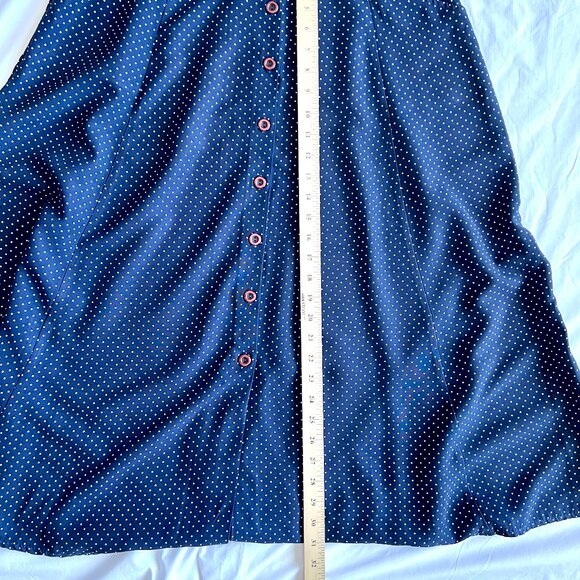 Vintage Two Roads Polka-Dot Full A-Line Skirt, Size 11, Excellent Condition! - Picture 6 of 8